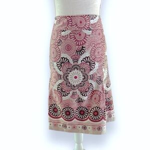 Loft Floral Lined Skirt Size 14